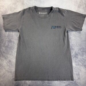 Magic The Gathering T Shirt Mens Small Gray Short Sleeve Graphic MTG Logo Tee